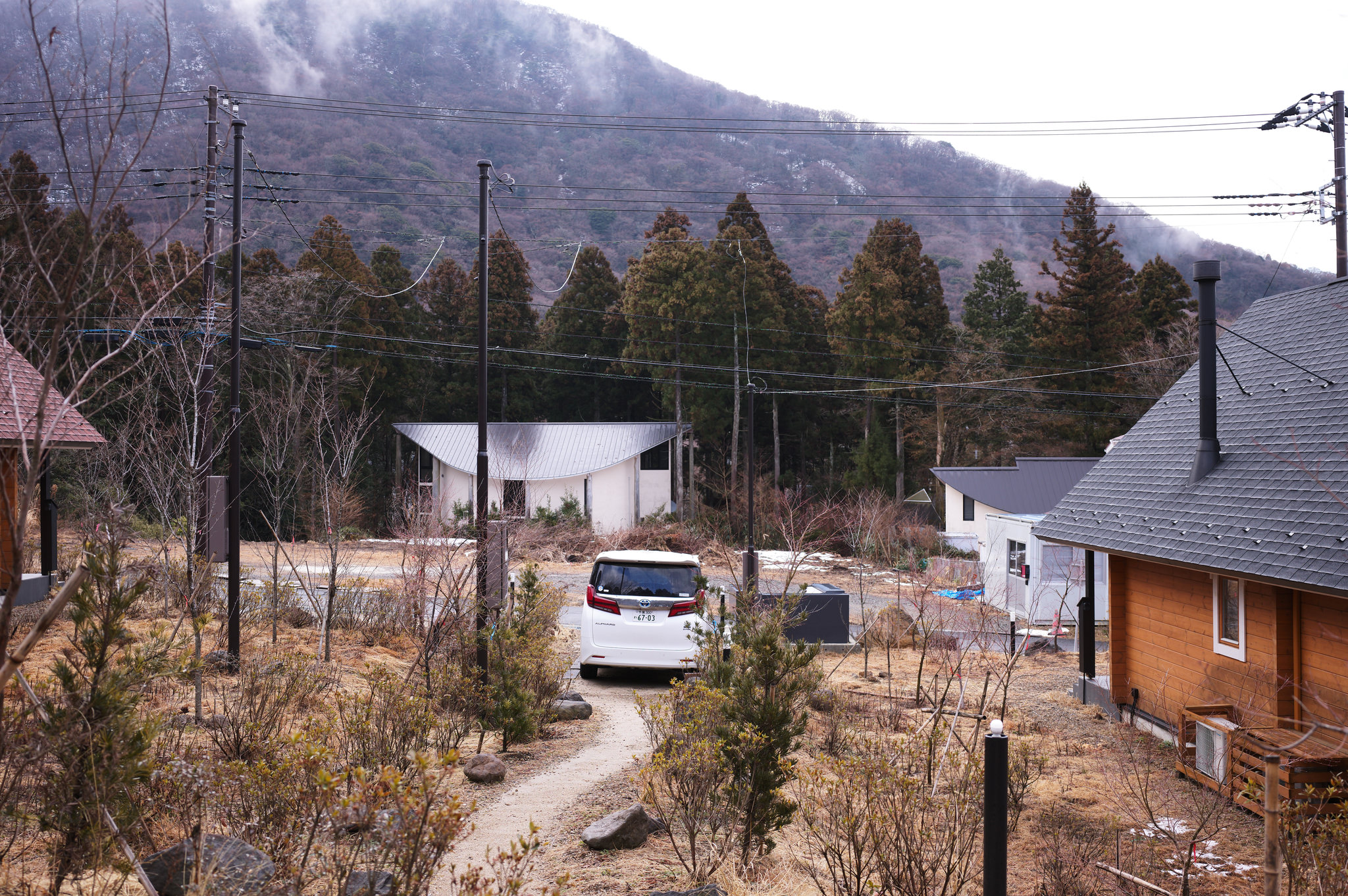 箱根木屋周邊與山景