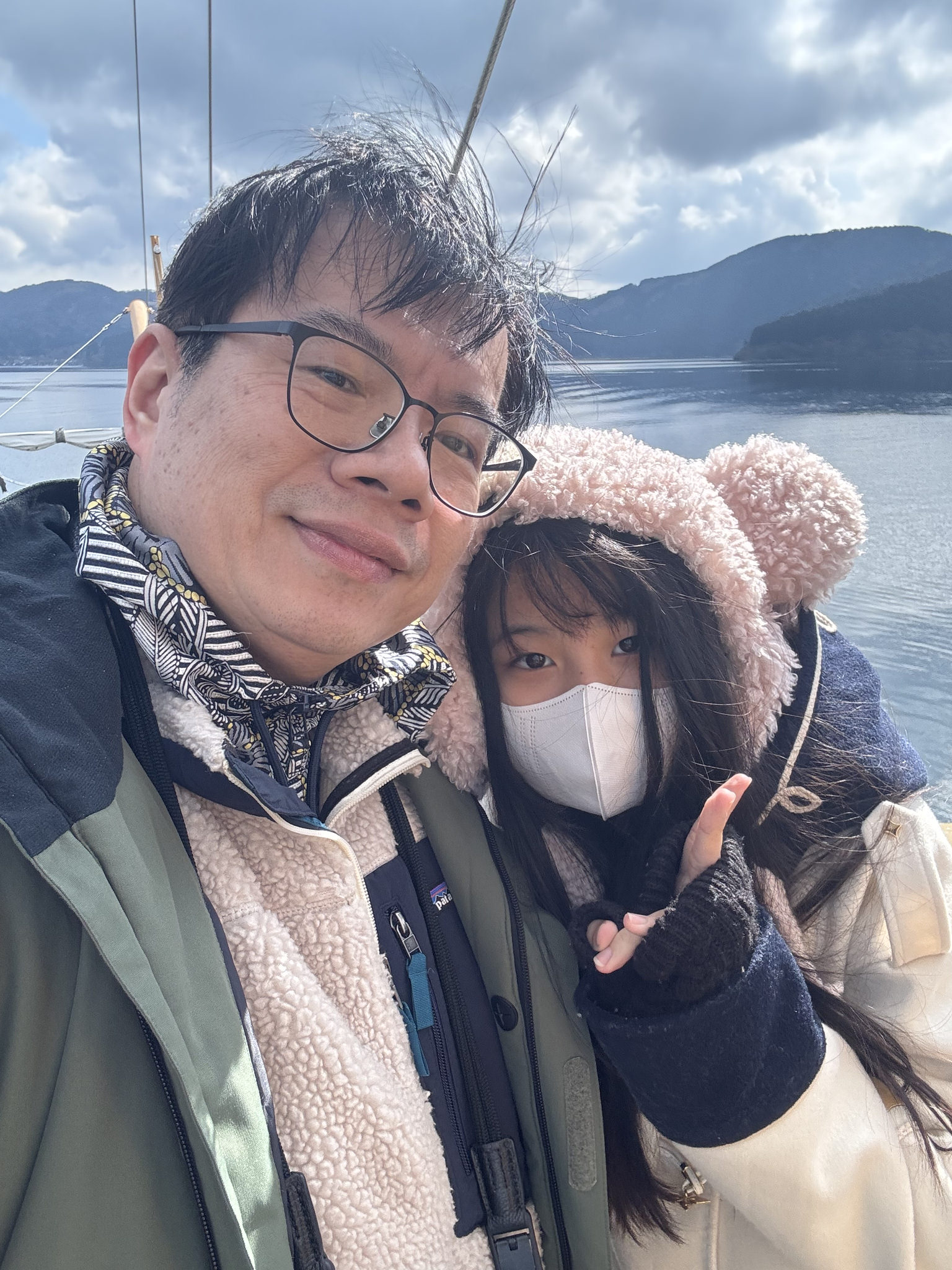 海賊船甲板自拍