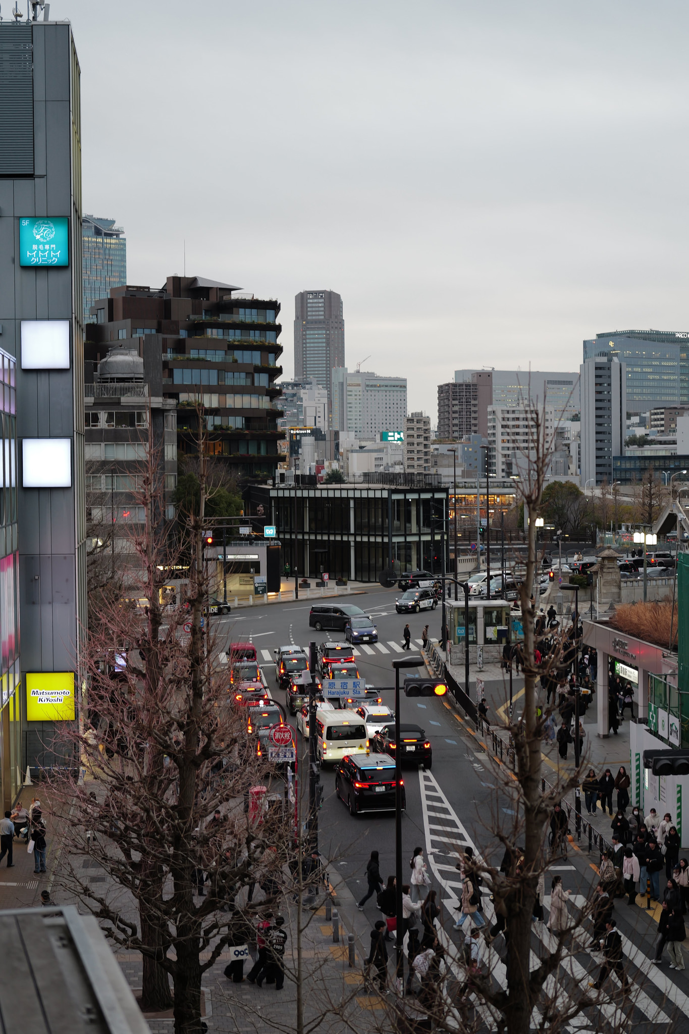 原宿高處黃昏街景